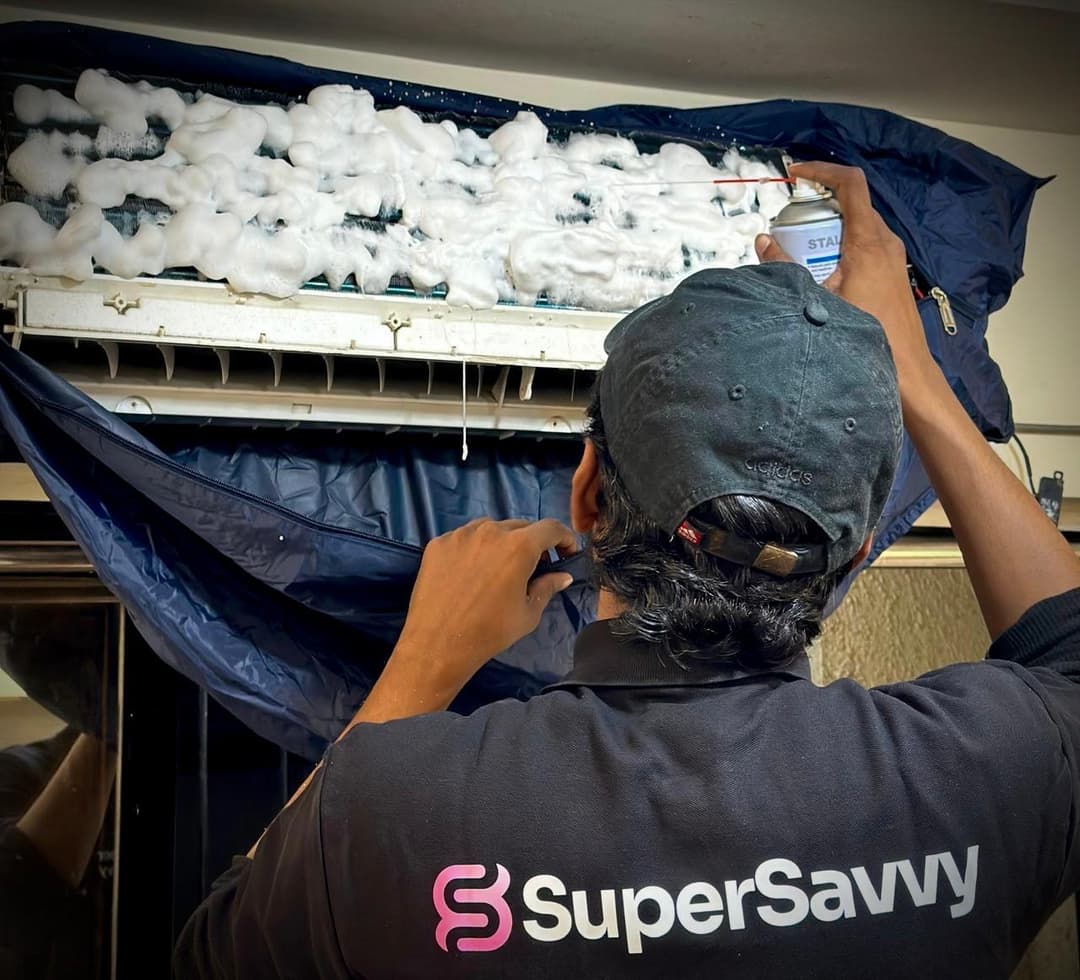 Air Conditioner foam jet service in sector 14 vashi mumbai india