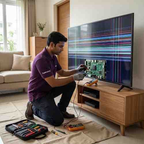 Lines on Screen in wanowrie pune india