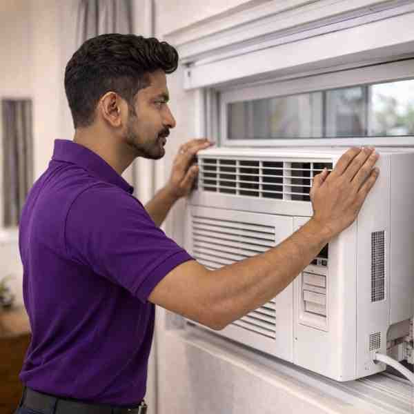 window AC installation in padma nagar borivali west mumbai india