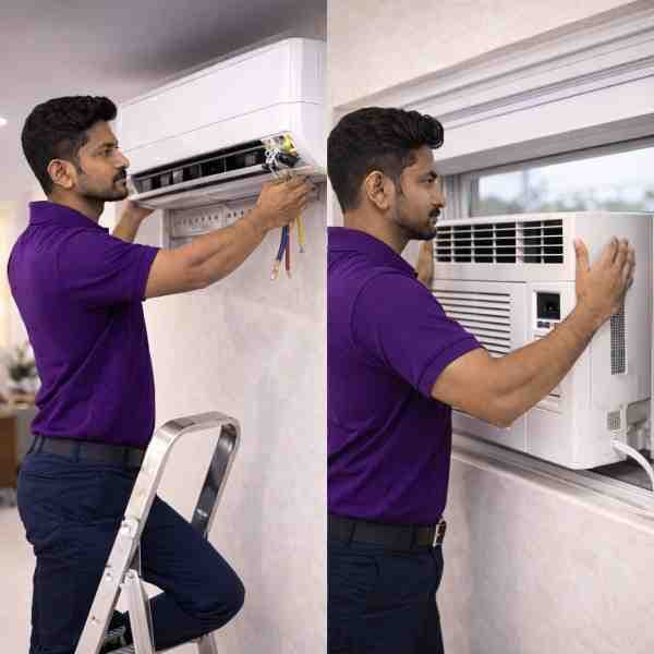 uninstallation Split AC or Window AC in padma nagar borivali west mumbai india