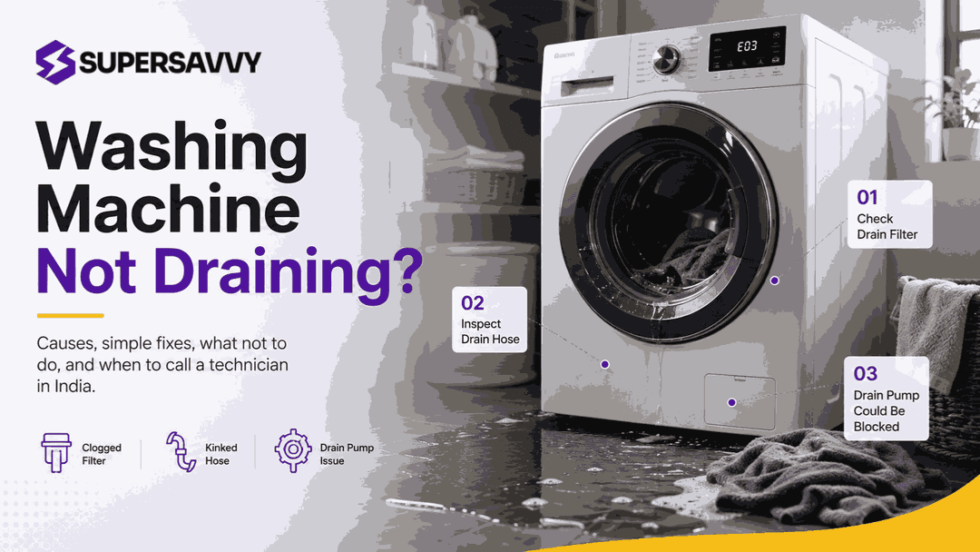 Washing Machine Not Draining? Causes and Simple Fixes
