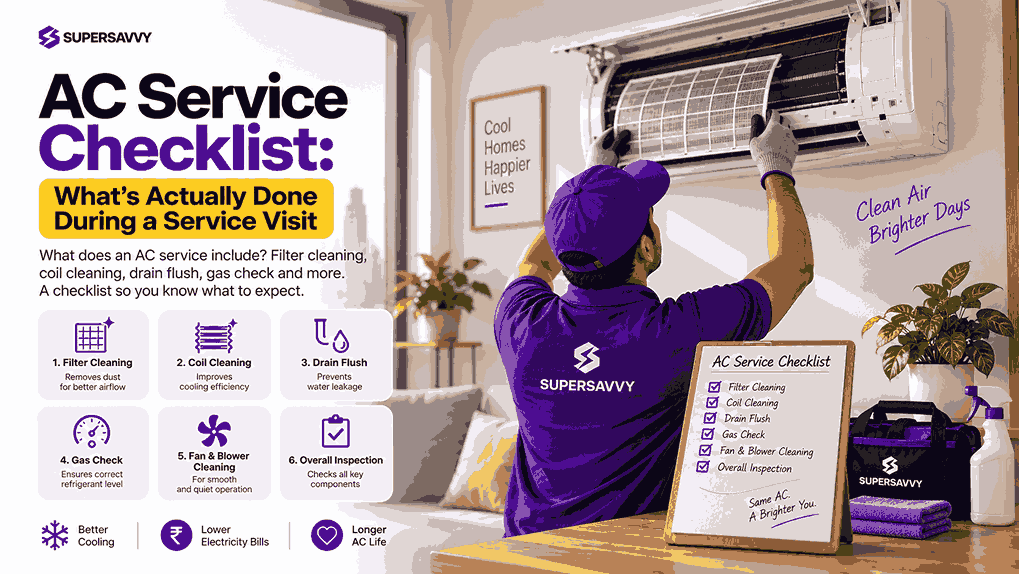AC Service Checklist: What's Actually Done During a Service Visit