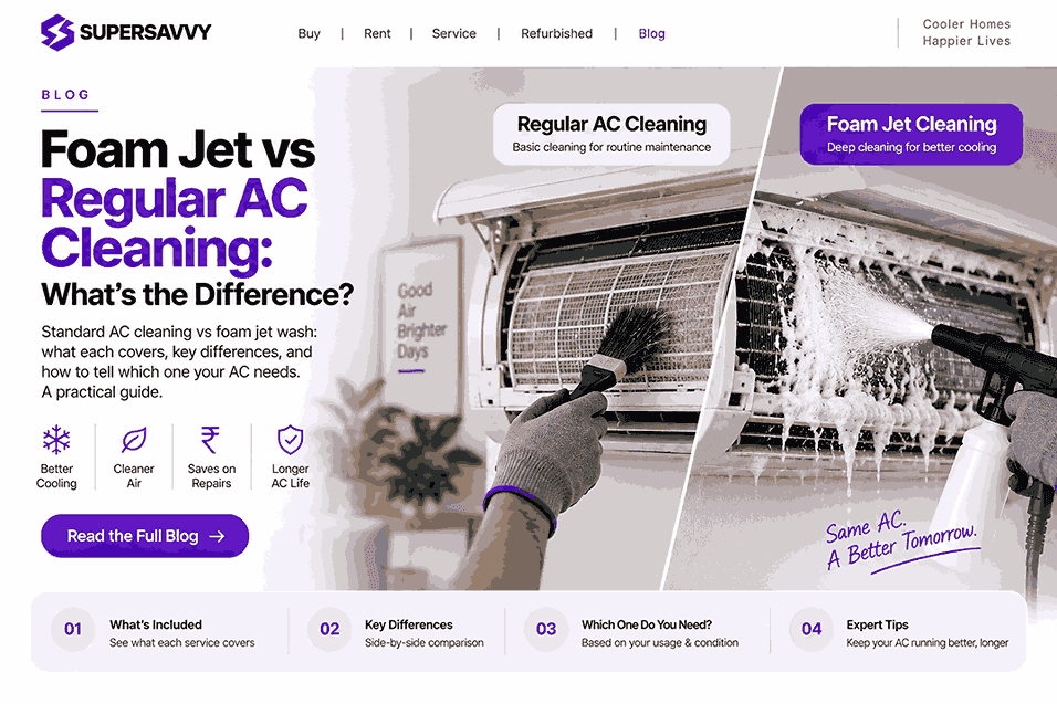 Foam Jet vs Regular AC Cleaning: What's the Difference?