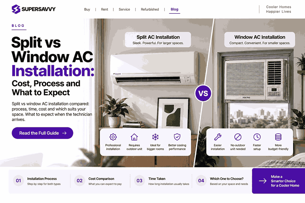 Split vs Window AC Installation: Cost, Process and What to Expect