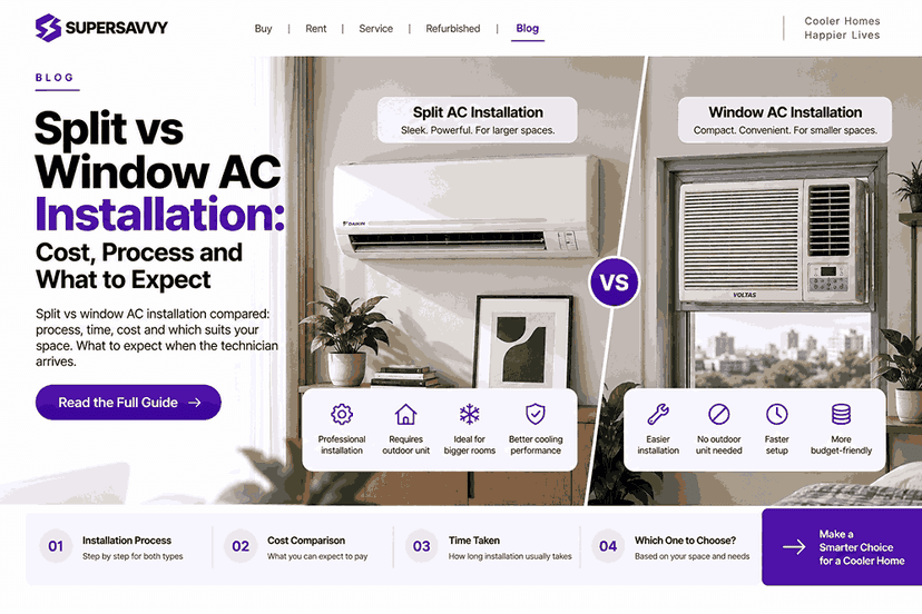 Split vs Window AC Installation: Cost, Process and What to Expect