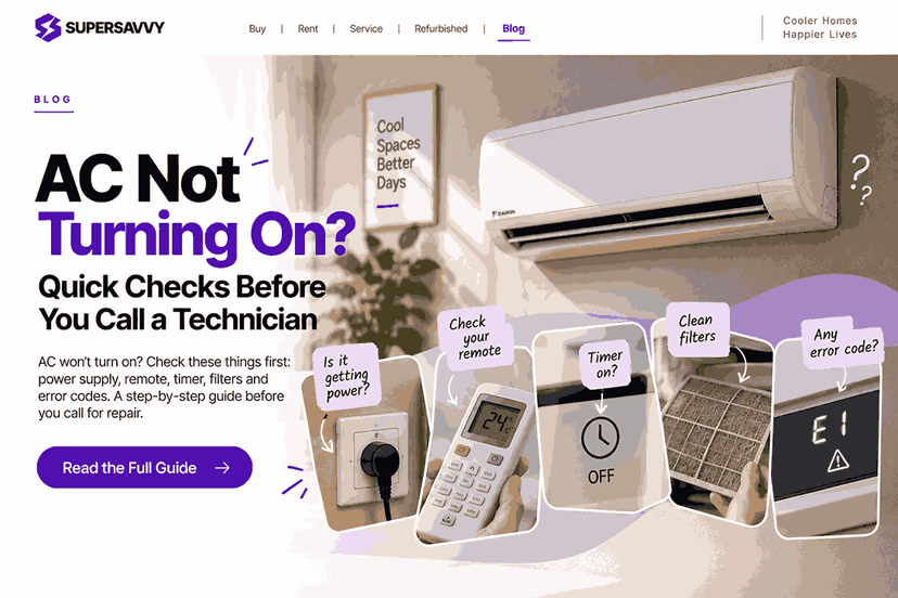 AC Not Turning On? Quick Checks Before You Call a Technician