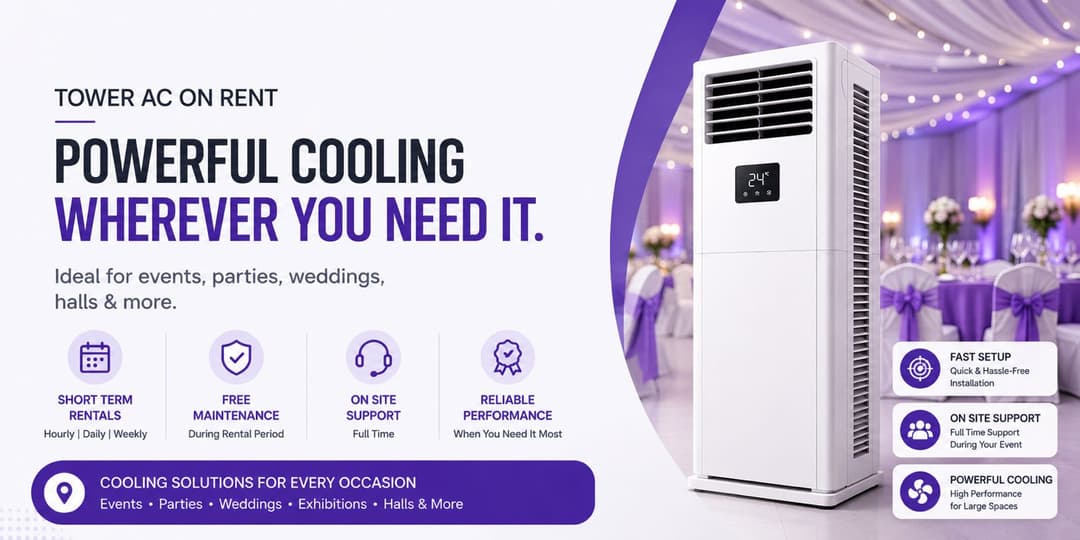 tower AC on rent in lucknow mumbai india